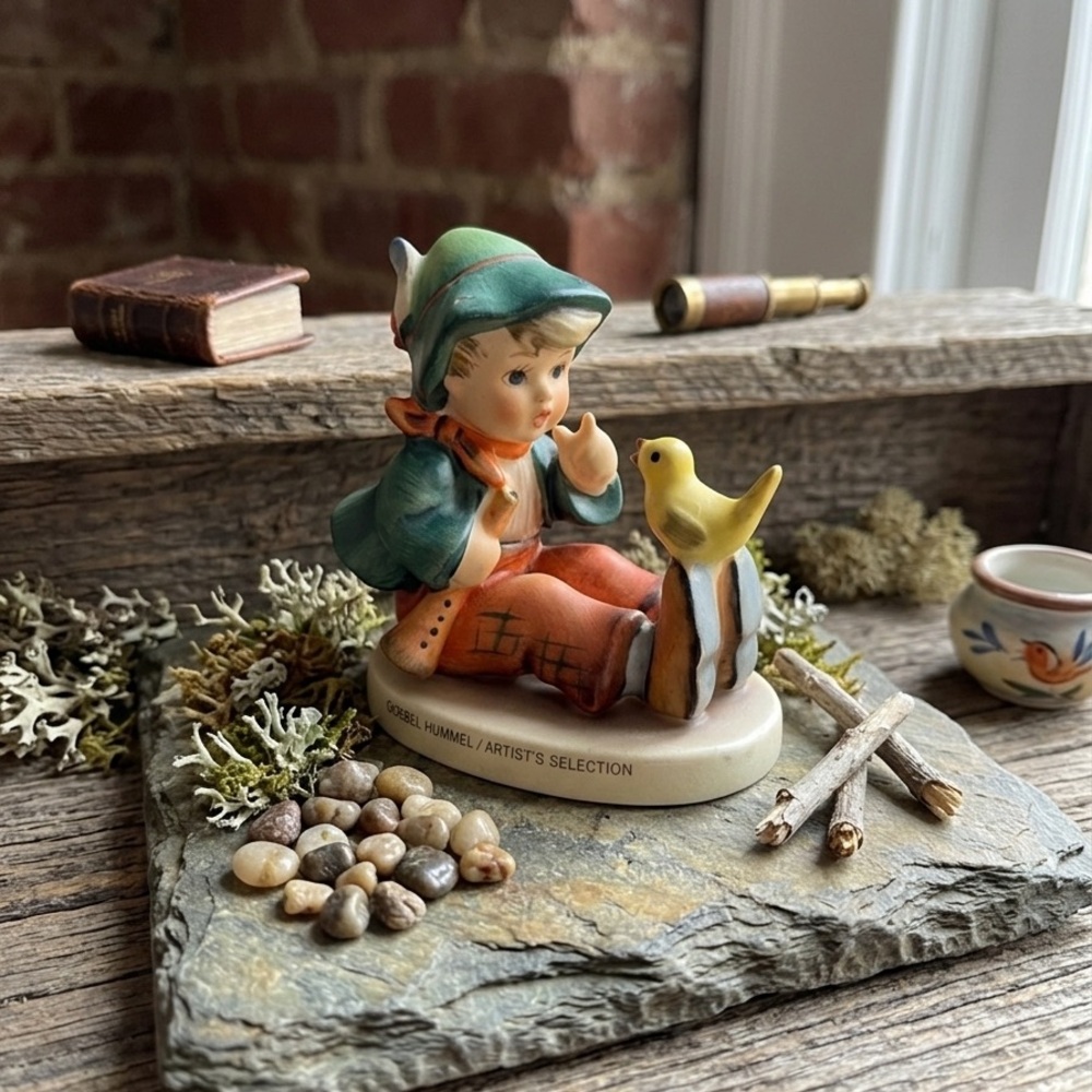 Hummel Goebel #63 "Singing Lesson" Figurine 3" Tall TMK3